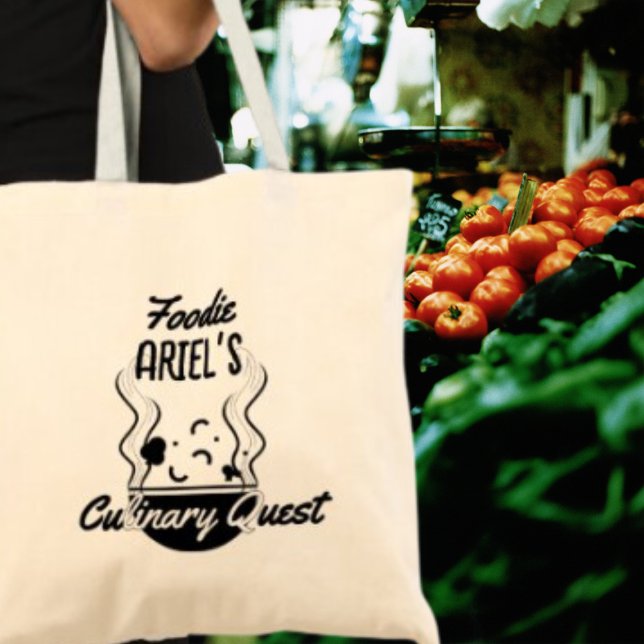 Personalisierter Feinschmecker Kulinarischer Quest Tragetasche (Shop now to embark on your culinary quest in style!)