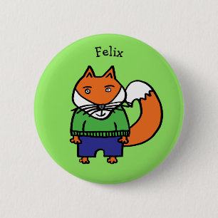 Personalisierter Felix der Fuchs Button