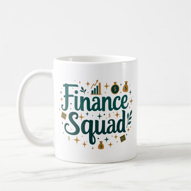 Personalisierter Finanzplatz Kaffeetasse (Links)