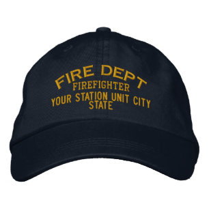 Personalisierter Firefighter-Hat Bestickte Kappe