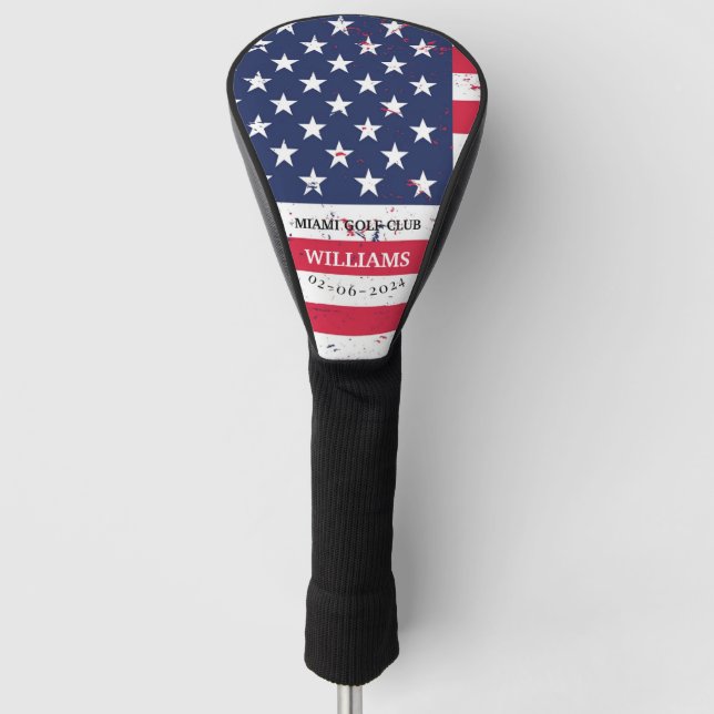 Personalisierter Firefighter Monogram Go Golf Headcover (Vorderseite)