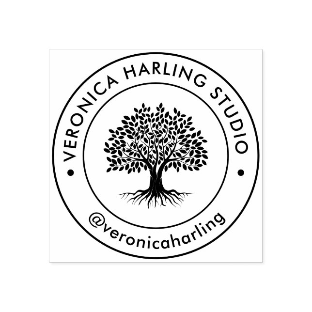 Personalisierter Firmenlogo-Stempel Gummistempel (Prägung)