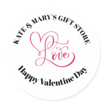 Personalisierter Firmenname Frohe Valentinstag