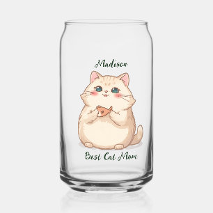 Personalisierter Fisch-Katz-Mama-Geschenk-Name Dosenglas