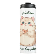 Personalisierter Fisch Katzen-Mutter-Geschenk-Name