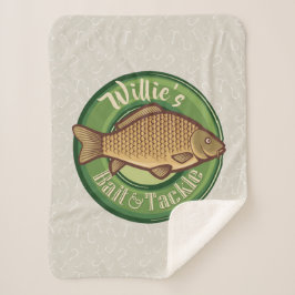 Personalisierter Fisch und Kackelladen Angelfänger Sherpadecke