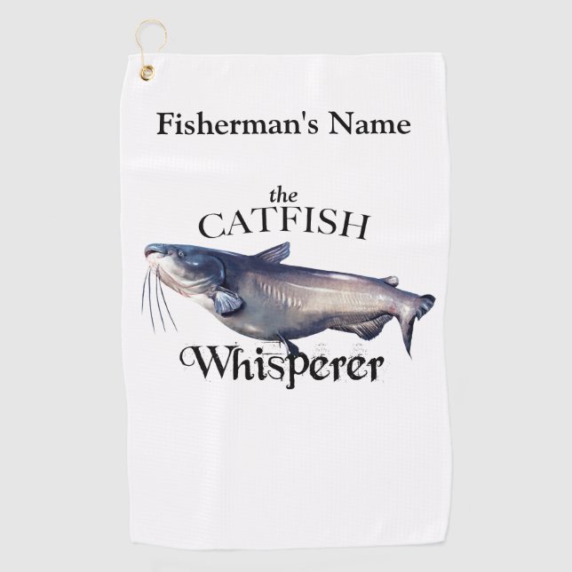 Personalisierter Fisch Whisperer Leichtes Handtuch (Vorderseite)