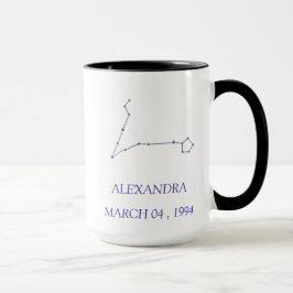 Personalisierter Fische-Sternbild-Becher - Benutze Tasse