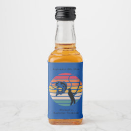 Personalisierter Fischfang Bachelor Weekend Alkoholflaschenetikett