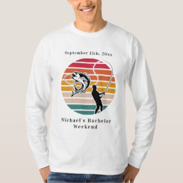 Personalisierter Fischfang Bachelor Weekend T-Shirt