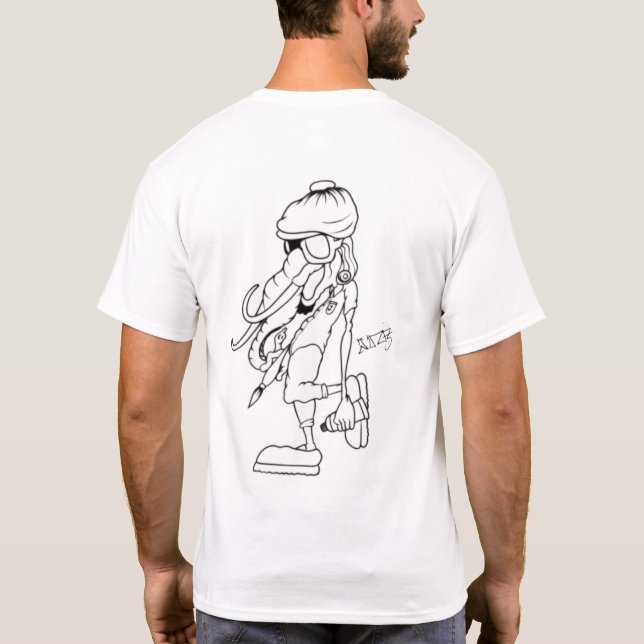 Personalisierter Fischfang in Shirt (Rückseite)
