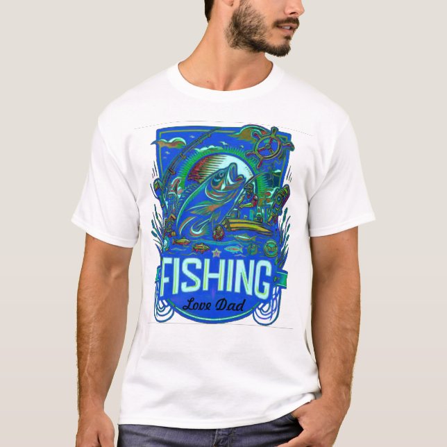Personalisierter Fischfang in Shirt (Vorderseite)