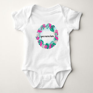 Personalisierter Flamingo Baby Bodysuit Baby Strampler