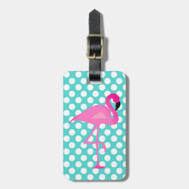 Personalisierter Flamingo-und Gepäckanhänger