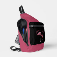 Personalisierter Flamingo-Weintrinker-Novelty