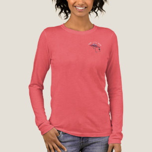 Personalisierter Flamingo-Weintrinker-Novitätspart Tri-Blend Shirt