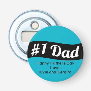 Personalisierter Flaschen-Öffner des Vater-#1 Flaschenöffner