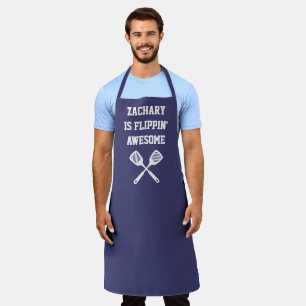 Personalisierter Flippin Phantastisch Spatula Navy Schürze