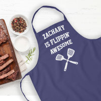Personalisierter Flippin Phantastisch Spatula Navy