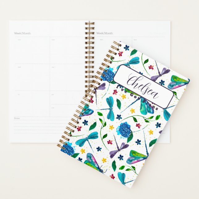 Personalisierter ‘Flutter Dragonfly Garden’ Artist Planer (Anzeige)
