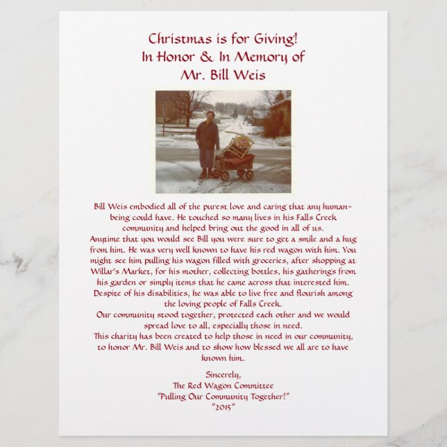 Personalisierter Flyer (Vorne)