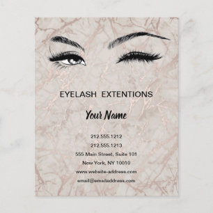 personalisierter Flyer von Lashes