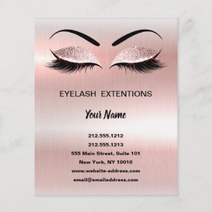 personalisierter Flyer von Lashes