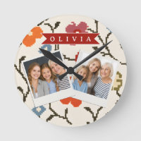 Personalisierter Folk Skandi Boho Vintage Floral