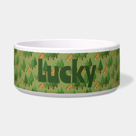 Personalisierter Forest Fox Pet Bowl Napf