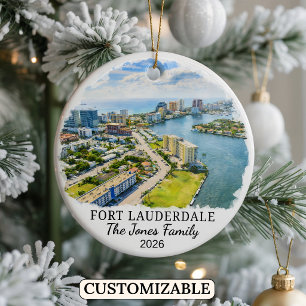 Personalisierter Fort Lauderdale Weihnachtsschmuck