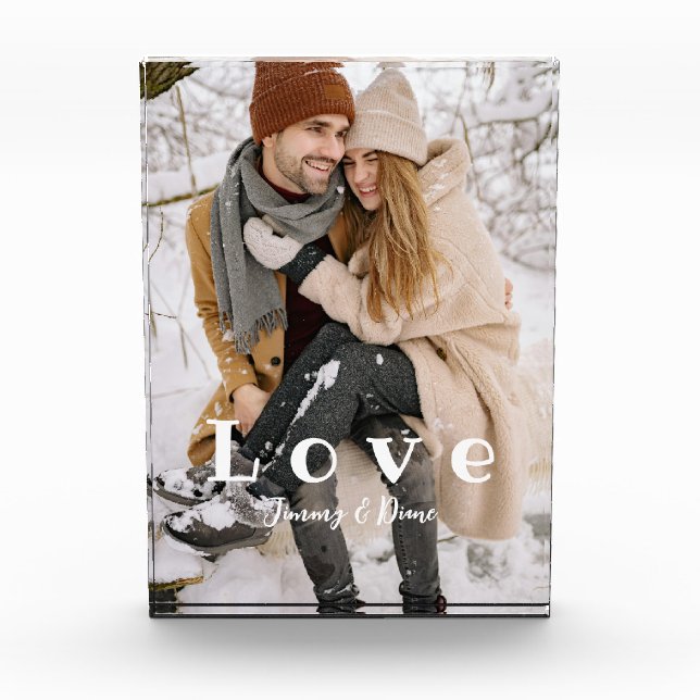 Personalisierter Foto-Block für Paare Fotoblock (Vorderseite)