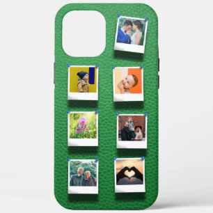 Personalisierter Foto Collage Green Girly Trendy C Case-Mate iPhone Hülle