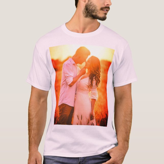 Personalisierter Foto-Druck T-Shirt (Vorderseite)