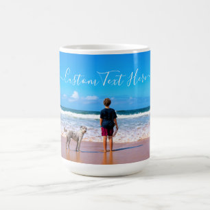 Personalisierter Foto für Ihr Haustier Kaffeetext  Kaffeetasse