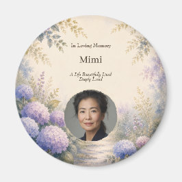 Personalisierter Foto-Gedenkmagnet | Aquarell Magnet