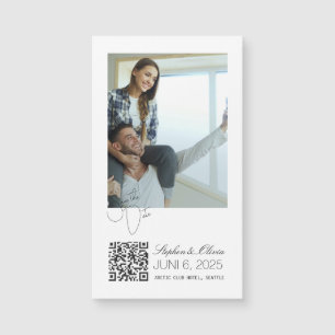 Personalisierter Foto-Hochzeit-Save-the-Date-Magne Magnetkarte