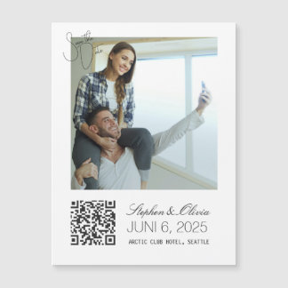 Personalisierter Foto-Hochzeit-Save-the-Date-Magne Magnetkarte