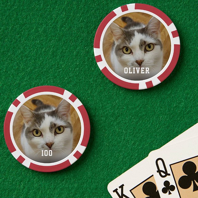 Personalisierter Foto mit benutzerdefiniertem Name Pokerchips (Von Creator hochgeladen)