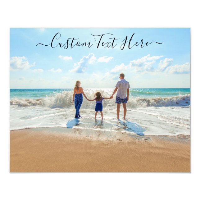 Personalisierter Foto mit benutzerdefiniertem Text (Vorne)