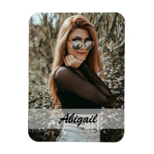 Personalisierter Foto- & Namensmagnet Magnet