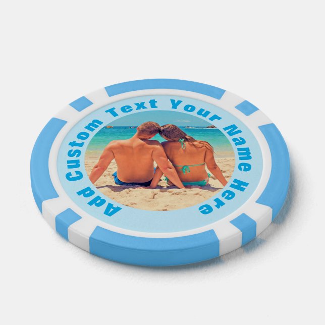 Personalisierter Foto Poker Chips - Benutzerdefini (Einzeln)