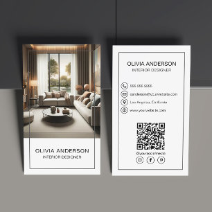Personalisierter Foto-QR Social Media Professional Visitenkarte