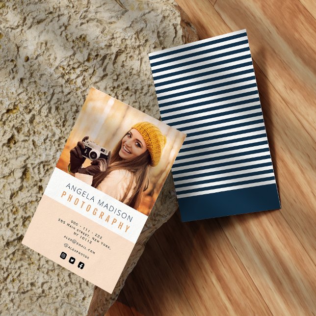 personalisierter Foto-Trendfotograf Visitenkarte (Von Creator hochgeladen)