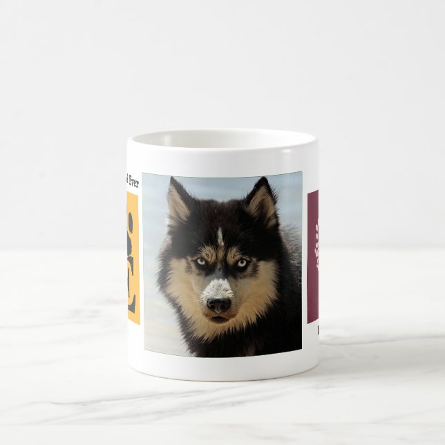 Personalisierter Foto- und Dogenname Kaffeetasse (Mittel)