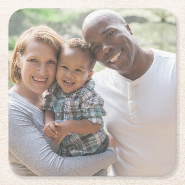 Personalisierter Foto Untersetzer (Vorderseite)