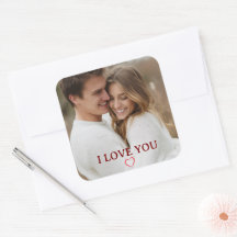 Personalisierter Foto-You&Me-Valentinstag-Aufklebe