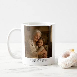 Personalisierter Fotobecher – „Beste Oma ever“ Kaffeetasse