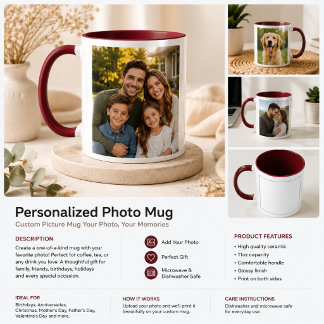 Personalisierter Fotobecher | Individuelles Gesche Tasse