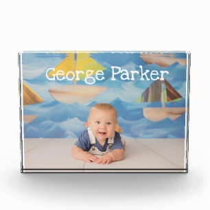 personalisierter Fotoblock mit Namen