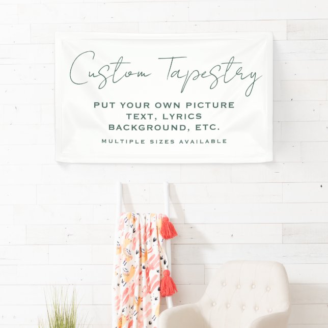 Personalisierter Fototeppich: Benutzerdefinierte W Banner (Insitu)